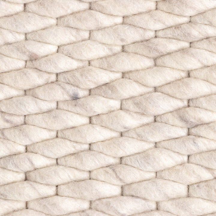 Wollteppich - Brilliant Creme Weiß - 7