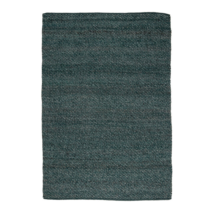 Wollteppich - Brilliant Blau Grün - 1