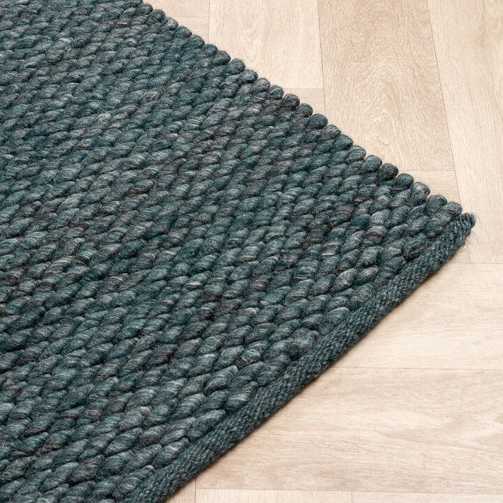 Wollteppich - Brilliant Blau Grün - 5