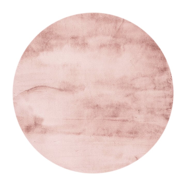 Hochflor Teppich Rund - Comfy Supreme Rosa - 1