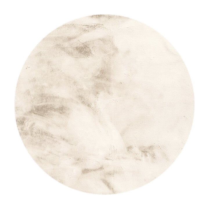 Hochflor Teppich Rund - Comfy Supreme Creme - 1