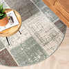 Teppich Vintage Rund - Spring Patchwork Grün Grau - thumbnail 3