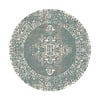 Teppich Vintage Rund - Spring Ethnic Grün Creme - thumbnail 1