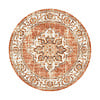 Teppich Vintage Rund - Spring Medaillon Terracotta Creme - thumbnail 1