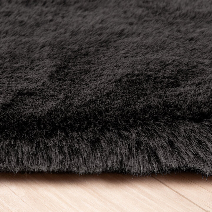 Hochflor Läufer - Comfy Supreme Schwarz - 4