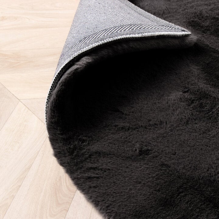 Hochflor Läufer - Comfy Supreme Schwarz - 6