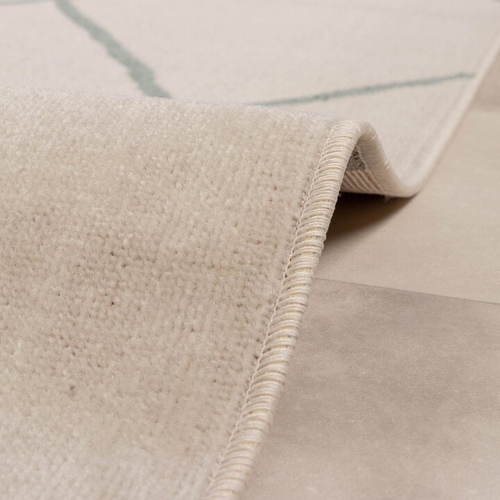 Teppich Skandinavisch - Odin Lines Creme Grün - 6