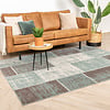 Teppich Vintage - Spring Patchwork Grün Grau - thumbnail
