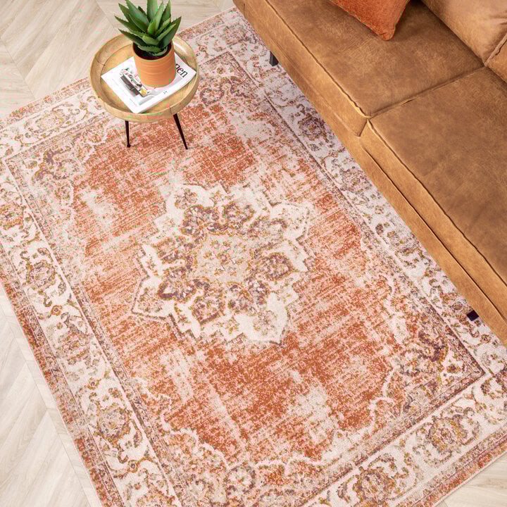 Teppich Vintage - Spring Medaillon Terracotta Creme - 3