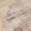 Viskose Teppich Rund - Pearl Taupe - thumbnail 4