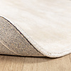 Viskose Teppich Rund - Pearl Creme - thumbnail 4