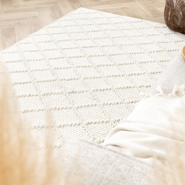 Wollteppich - Knit Creme - 4