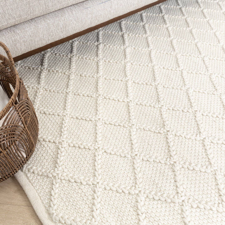 Wollteppich - Knit Creme - 5