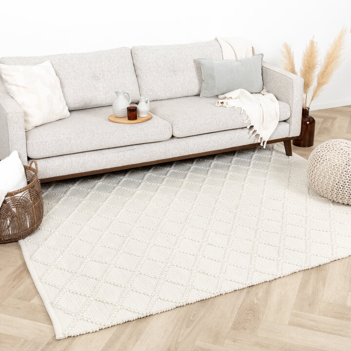 Wollteppich - Knit Creme - 3