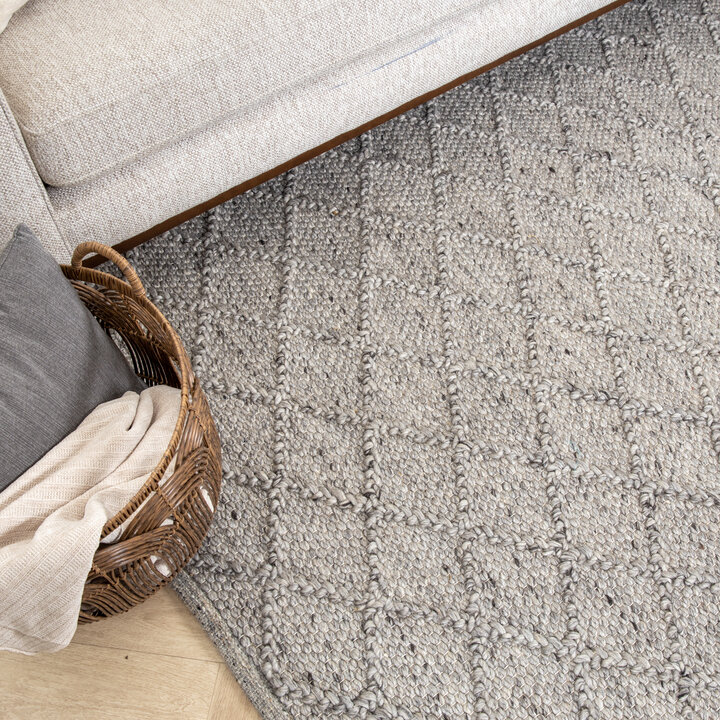 Wollteppich - Knit Grau - 5