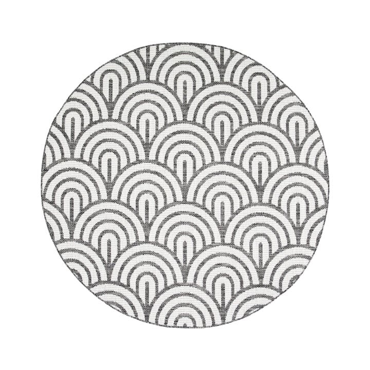 In- & Outdoor Teppich Rund - Summer Arch Grau - 1