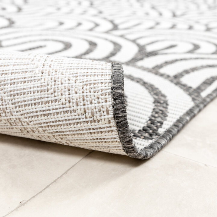 In- & Outdoor Teppich Rund - Summer Arch Grau - 5