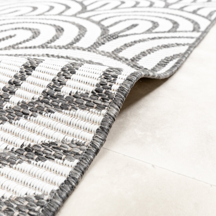 In- & Outdoor Teppich Rund - Summer Arch Grau - 6