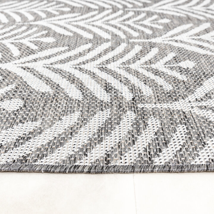 In- & Outdoor Teppich - Summer Leaves Grau - 5