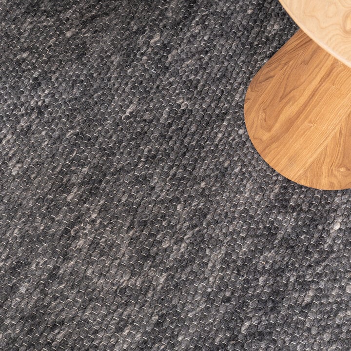 Wollteppich - Feline Anthrazit Meliert - 3