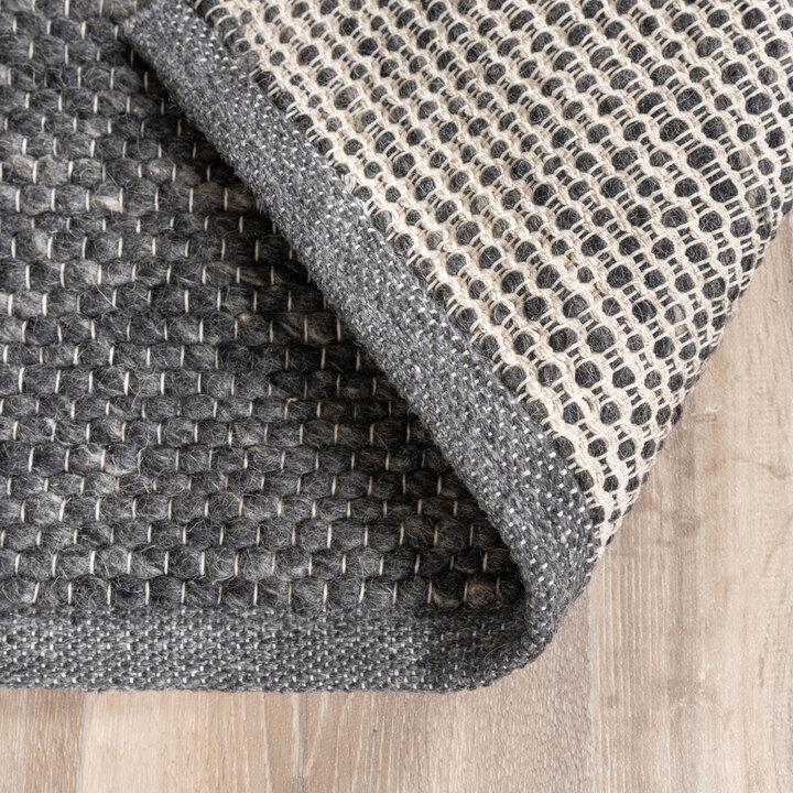 Wollteppich - Feline Anthrazit Meliert - 5