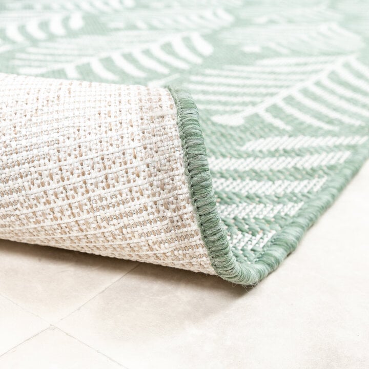 In- & Outdoor Teppich Rund - Summer Leaves Grün - 6