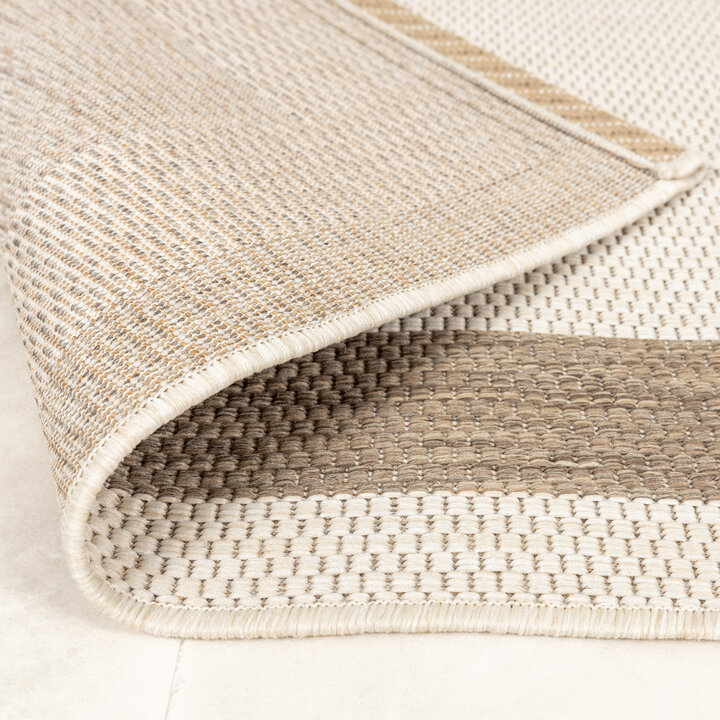 In- & Outdoor Jute Teppich - Nomad Edge Creme - 7
