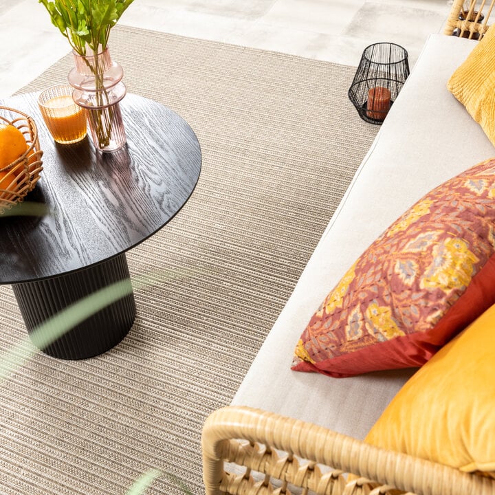 In- & Outdoor Jute Teppich - Nomad Melange Creme - 4