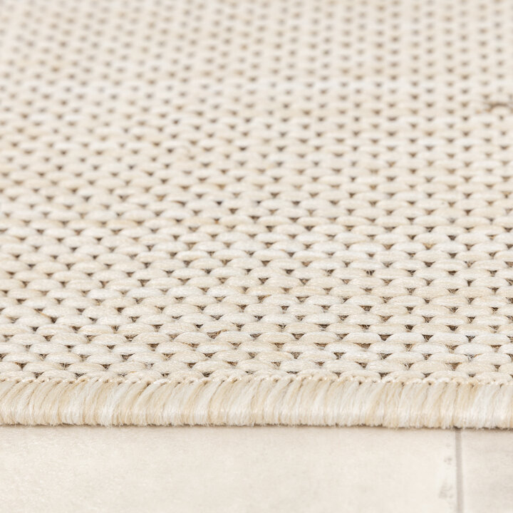 In- & Outdoor Jute Teppich - Nomad Leaves Creme - 6