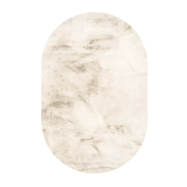 Hochflor Teppich Oval - Comfy Supreme Creme - 1