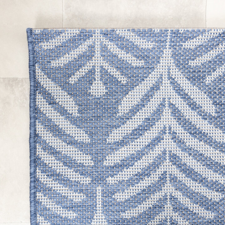 In- & Outdoor Teppich - Summer Leaves Blau - 5