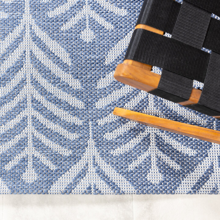 In- & Outdoor Teppich - Summer Leaves Blau - 3