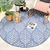 In- & Outdoor Teppich Rund - Summer Leaves Blau - thumbnail 3