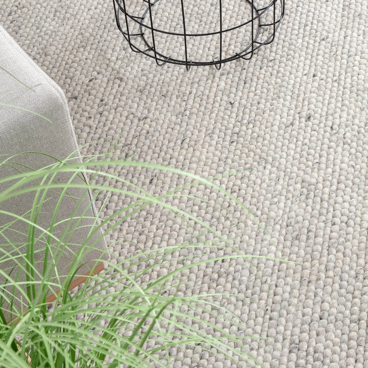 Wollteppich Rund - Feline Grau Meliert - 3