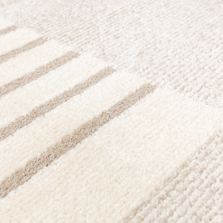 Hochflor Teppich - Serene Shapes Creme - 5