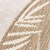 In- & Outdoor Teppich Rund - Malta Leaves Natur - thumbnail 6