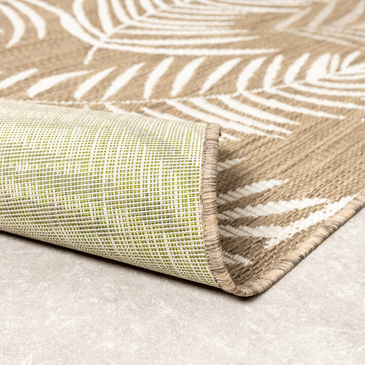 In-& Outdoor Teppich - Malta Leaves Natur - 7