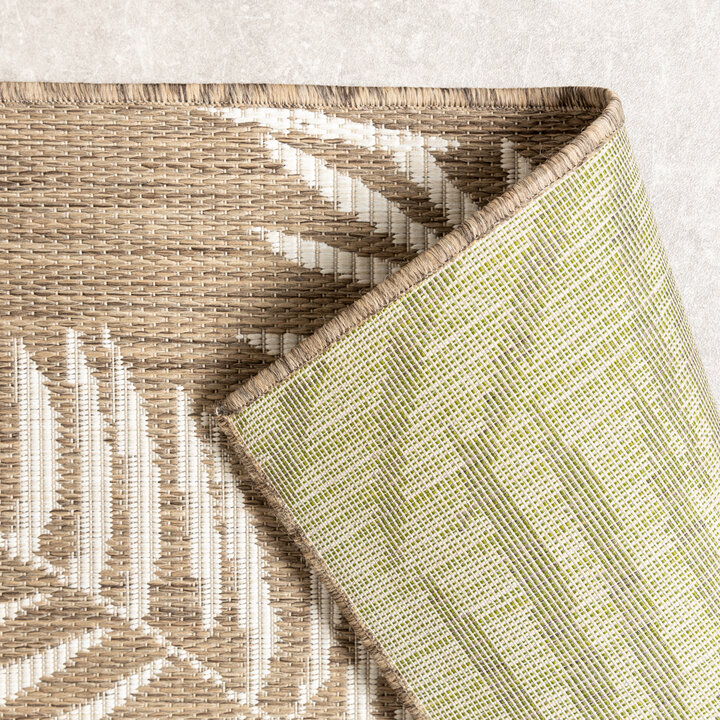 In-& Outdoor Teppich - Malta Leaves Natur - 8