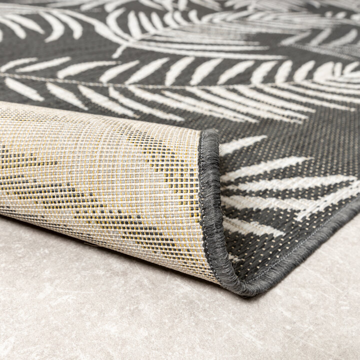 In-& Outdoor Teppich - Malta Leaves Schwarz - 7