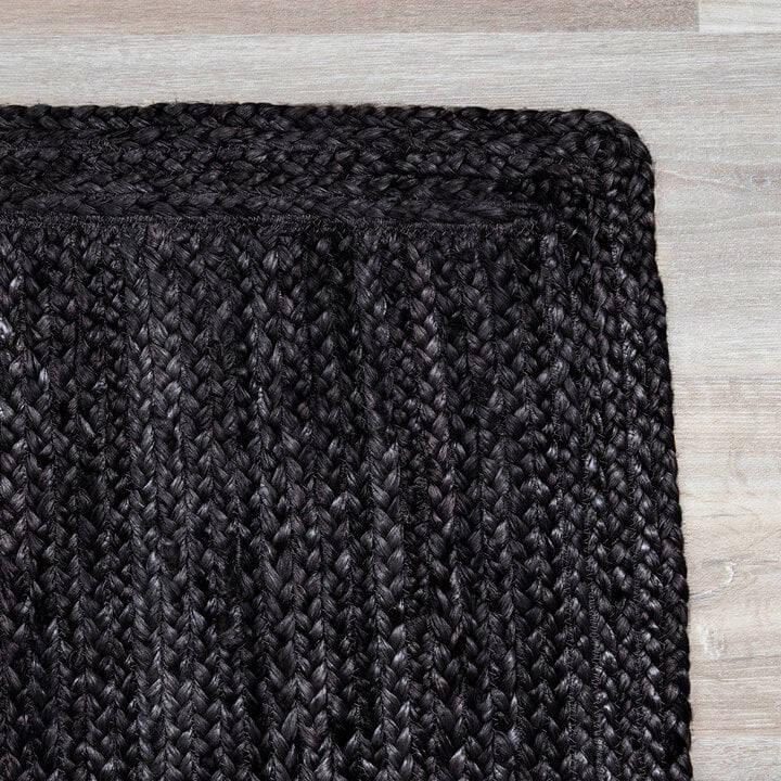 Jute Teppich - Fair Schwarz - 5