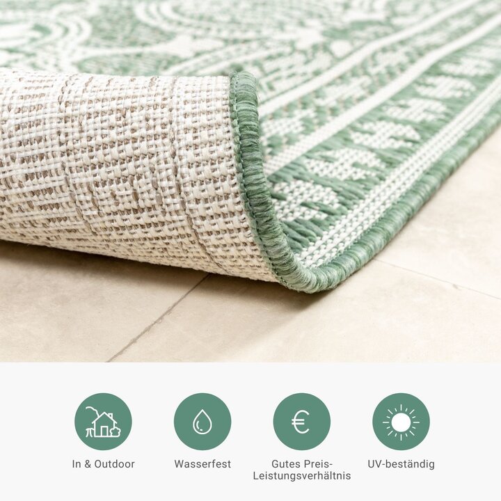 In- & Outdoor Teppich - Summer Oriental Grün - 4