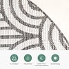 In- & Outdoor Teppich Rund - Summer Arch Grau - thumbnail 4