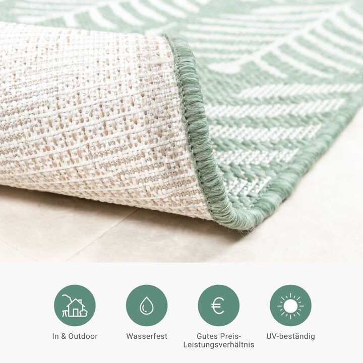 In- & Outdoor Teppich - Summer Leaves Grün - 4