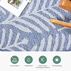 In- & Outdoor Teppich Rund - Summer Leaves Blau - thumbnail 4