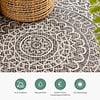 In- & Outdoor Teppich Rund - Summer Azteca Grau - thumbnail 4