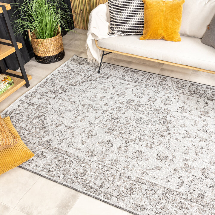 In- & Outdoor Teppich Vintage - Victoria Oriental Grau - 3
