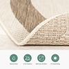 In- & Outdoor Jute Teppich Rund - Nomad Edge Creme - thumbnail 4