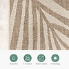In- & Outdoor Jute Teppich - Nomad Leaves Creme - thumbnail 5