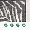 In-& Outdoor Teppich - Malta Leaves Schwarz - thumbnail 5