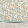 In- & Outdoor Teppich Rund - Playa Aztec Grün - thumbnail 5